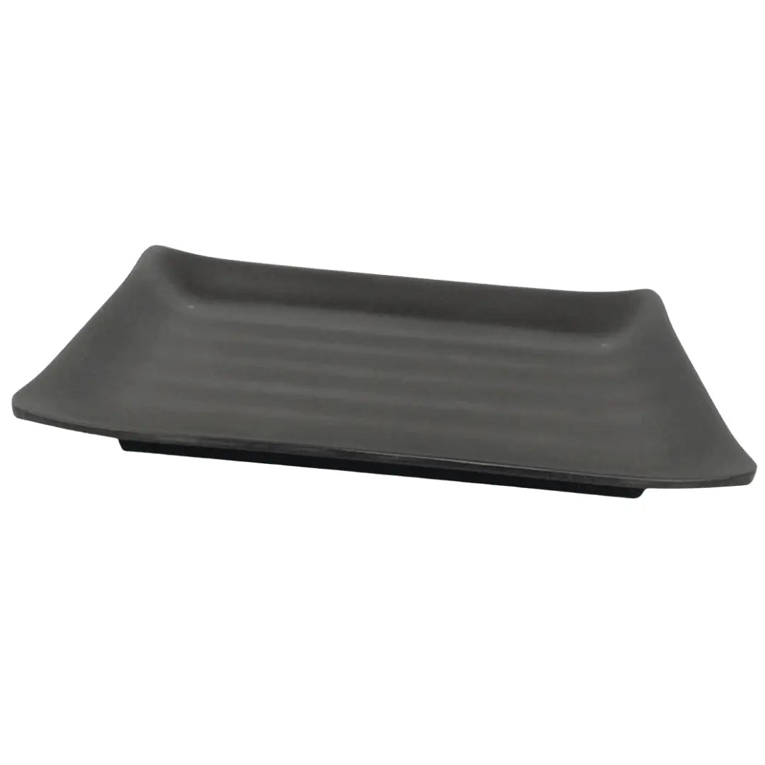 Travessa Retangular Melanina 25 Cm Preto Tóquio Lyor