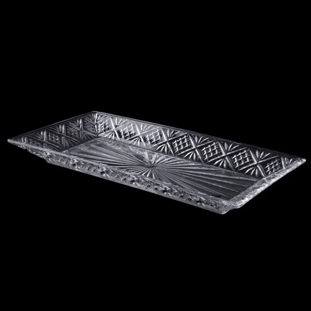 Prato Retangular Em Vidro Dublin Lyor Lyor