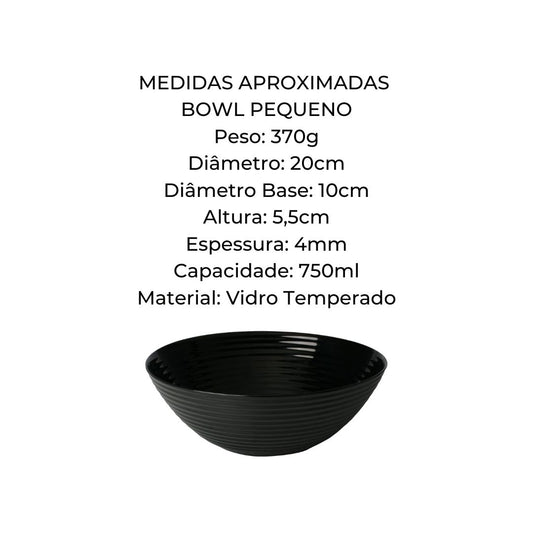 Tigela Bowl Vidro Temperado Harena