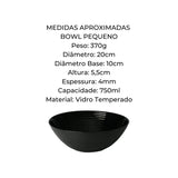 Tigela Bowl Vidro Temperado Harena