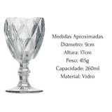 Taça Diamond Transparente Lyor