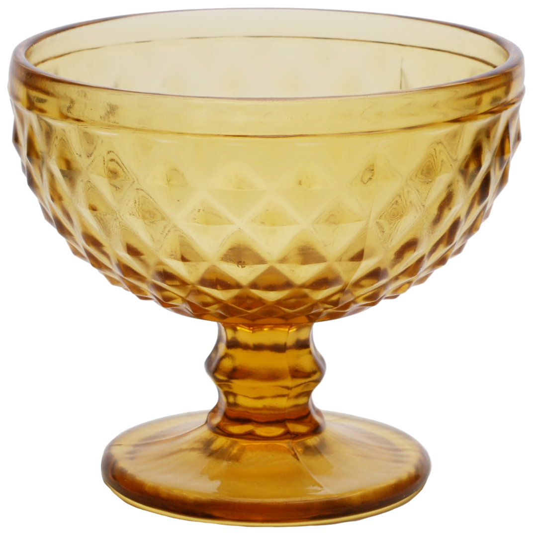 Taça de Sobremesa Bico de Abacaxi Âmbar Lyor