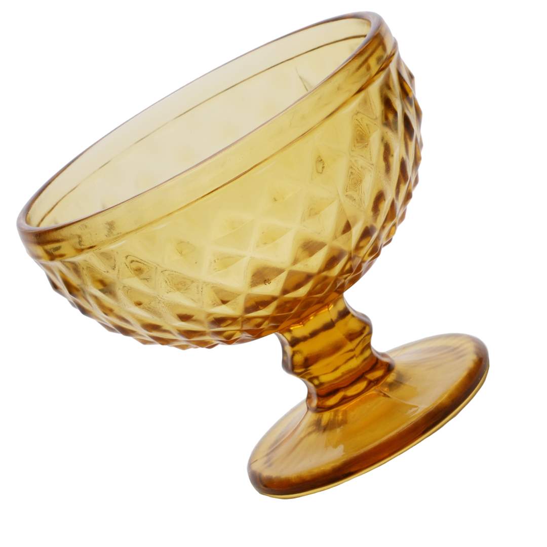 Taça de Sobremesa Bico de Abacaxi Âmbar Lyor