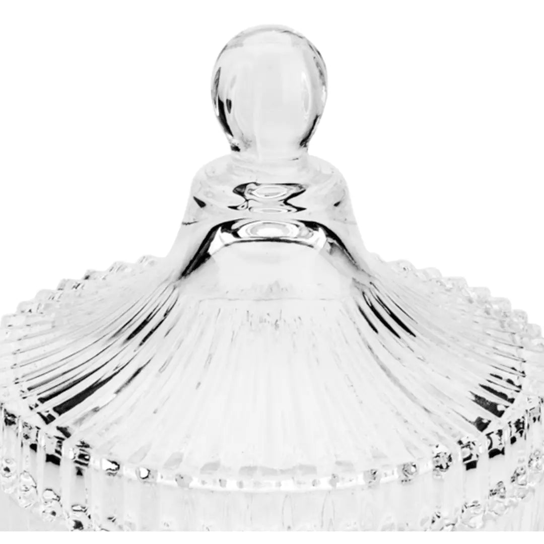 Porta doce cristal pequeno com tampa Lyor