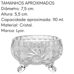 Bowl Prima de Cristal para Mesa Lyor