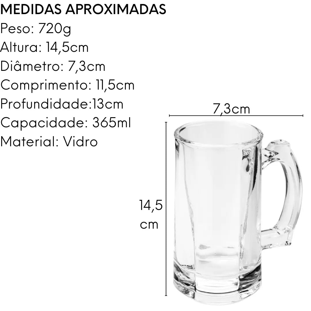 Caneca Chopp Hamburgo 365 ML Lyor