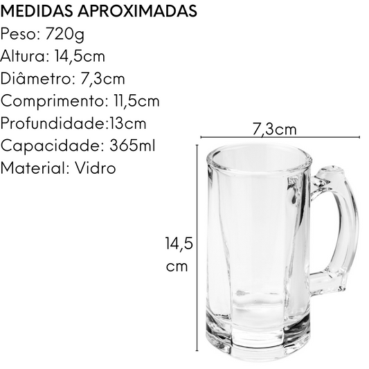 Caneca Chopp Hamburgo 365 ML