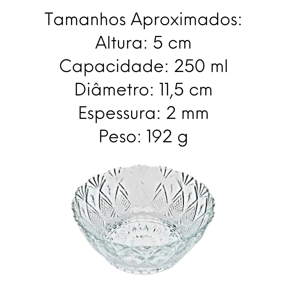 Molheira Bowl Vidro Decorado Lyor Lyor