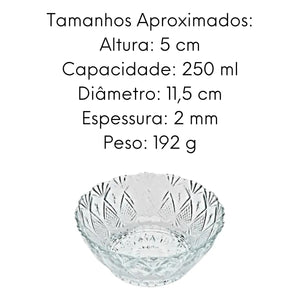 Molheira Bowl Vidro Decorado Lyor Lyor