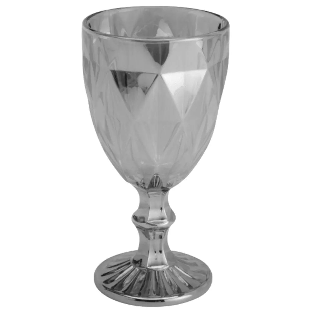 Taça Diamond 325 ML Metalizada Cinza Lyor
