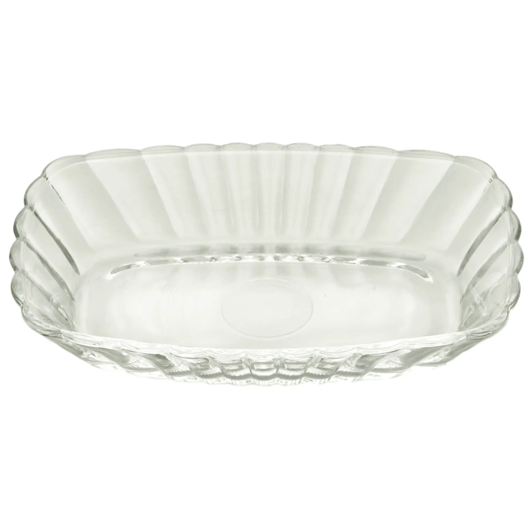 Travessa Waves 15cm Vidro Decorado Sobremesa Lyor