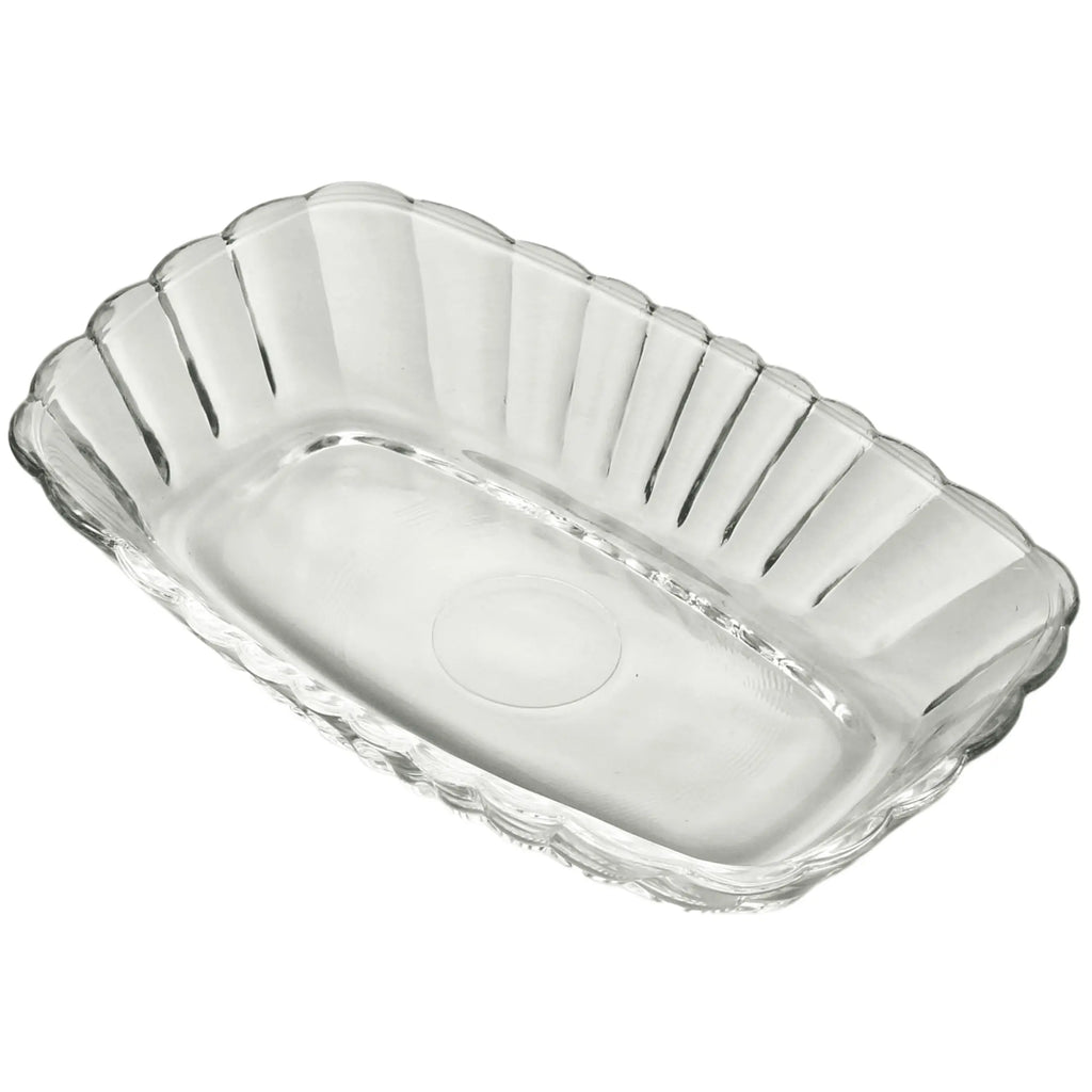 Travessa Waves 15cm Vidro Decorado Sobremesa Lyor