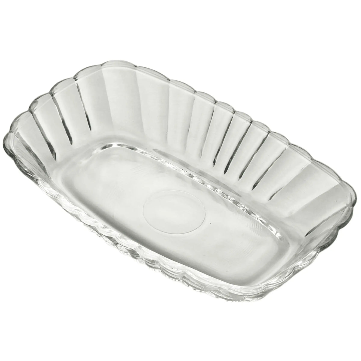 Travessa Waves 15cm Vidro Decorado Sobremesa Lyor