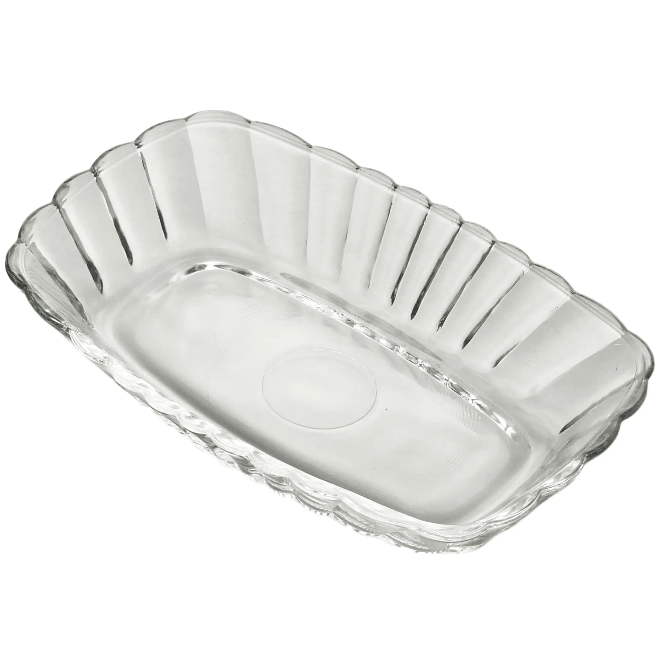 Travessa Waves 15cm Vidro Decorado Sobremesa Lyor