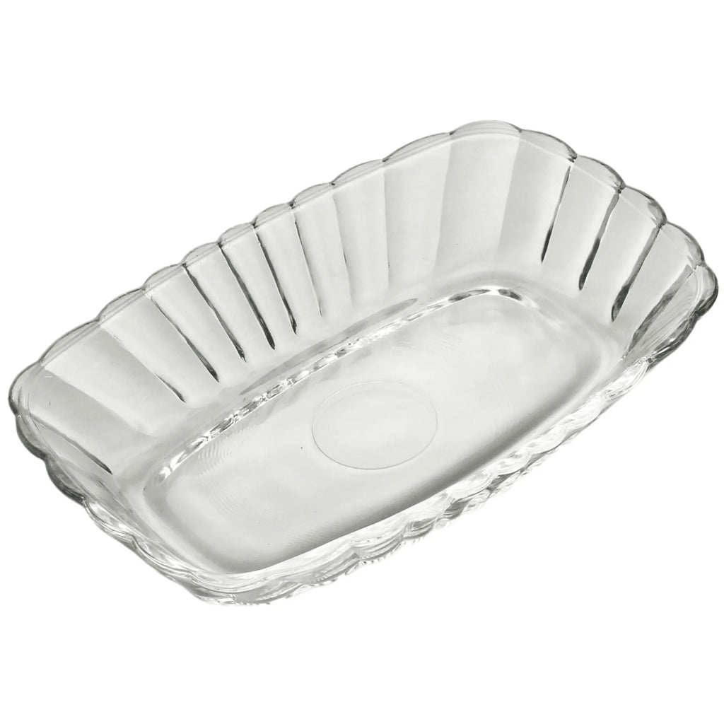 Travessa Waves 15cm Vidro Decorado Sobremesa Lyor