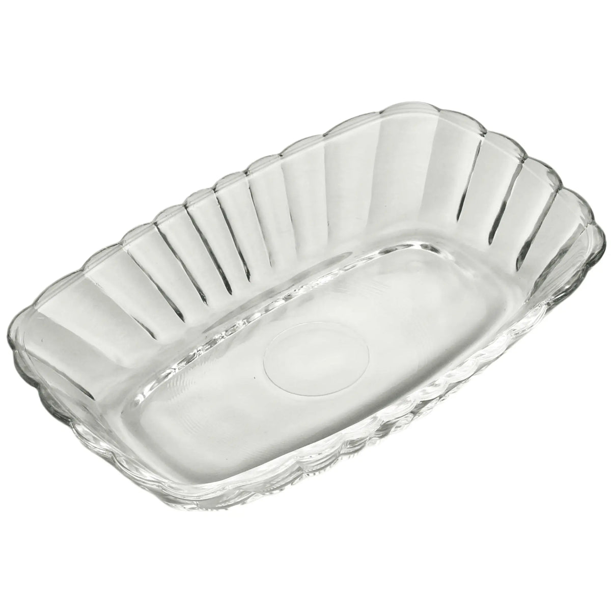 Travessa Waves 15cm Vidro Decorado Sobremesa Lyor