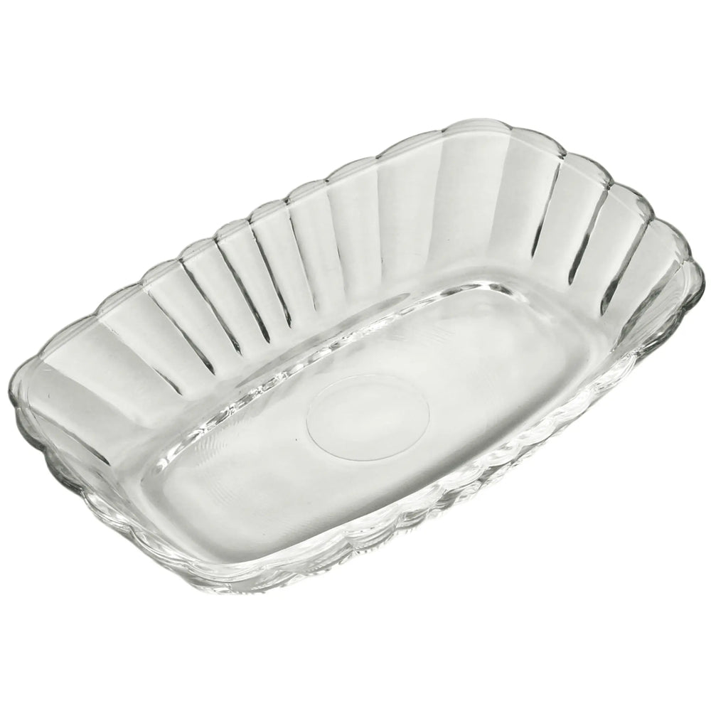 Travessa Waves 15cm Vidro Decorado Sobremesa Lyor