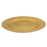 Sousplat Disco Opala Dourado 32,8cm Plástico Lyor