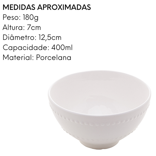 Tigela Bowl De Porcelana Oriental