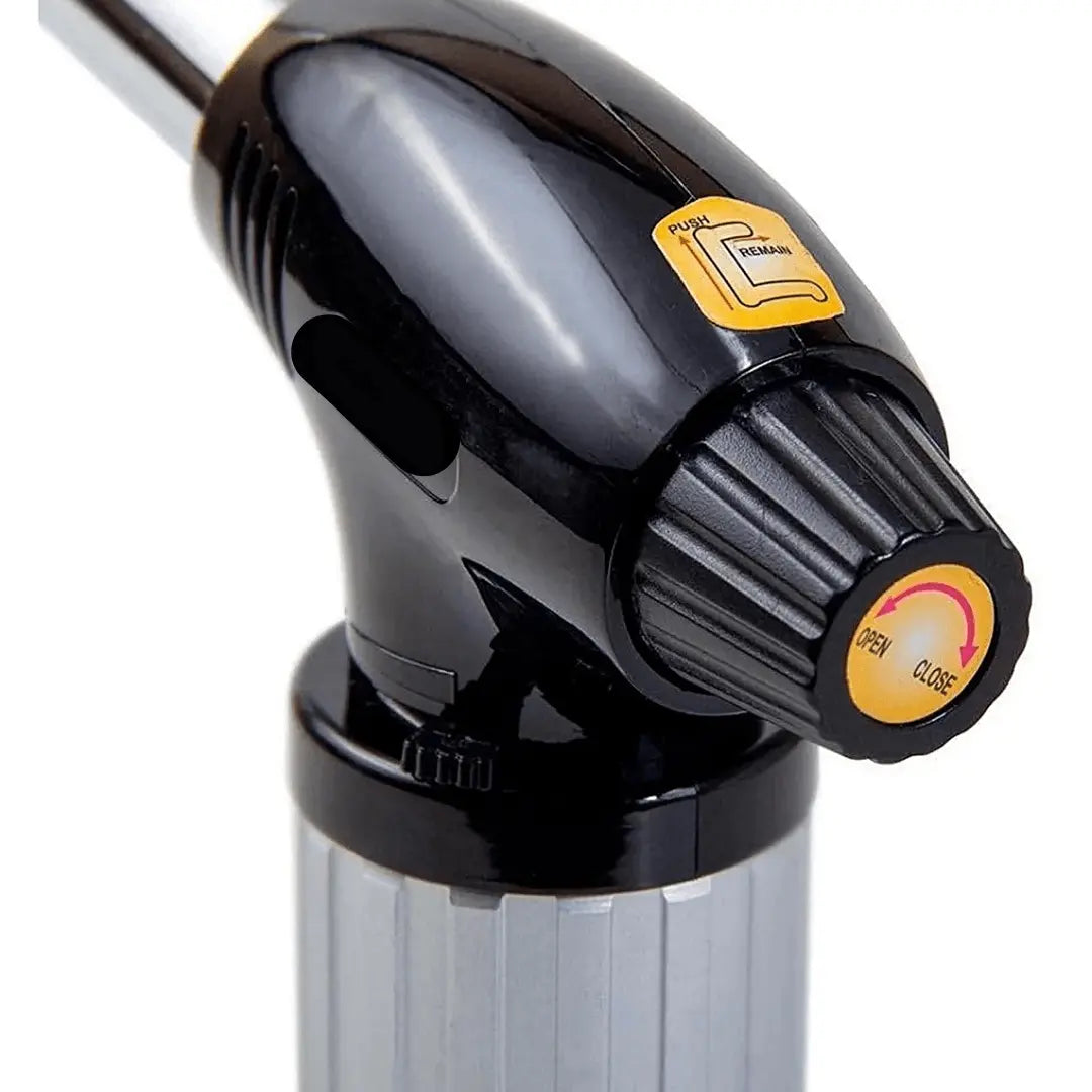 Maçarico Culinário Inox Preto E Branco Hercules