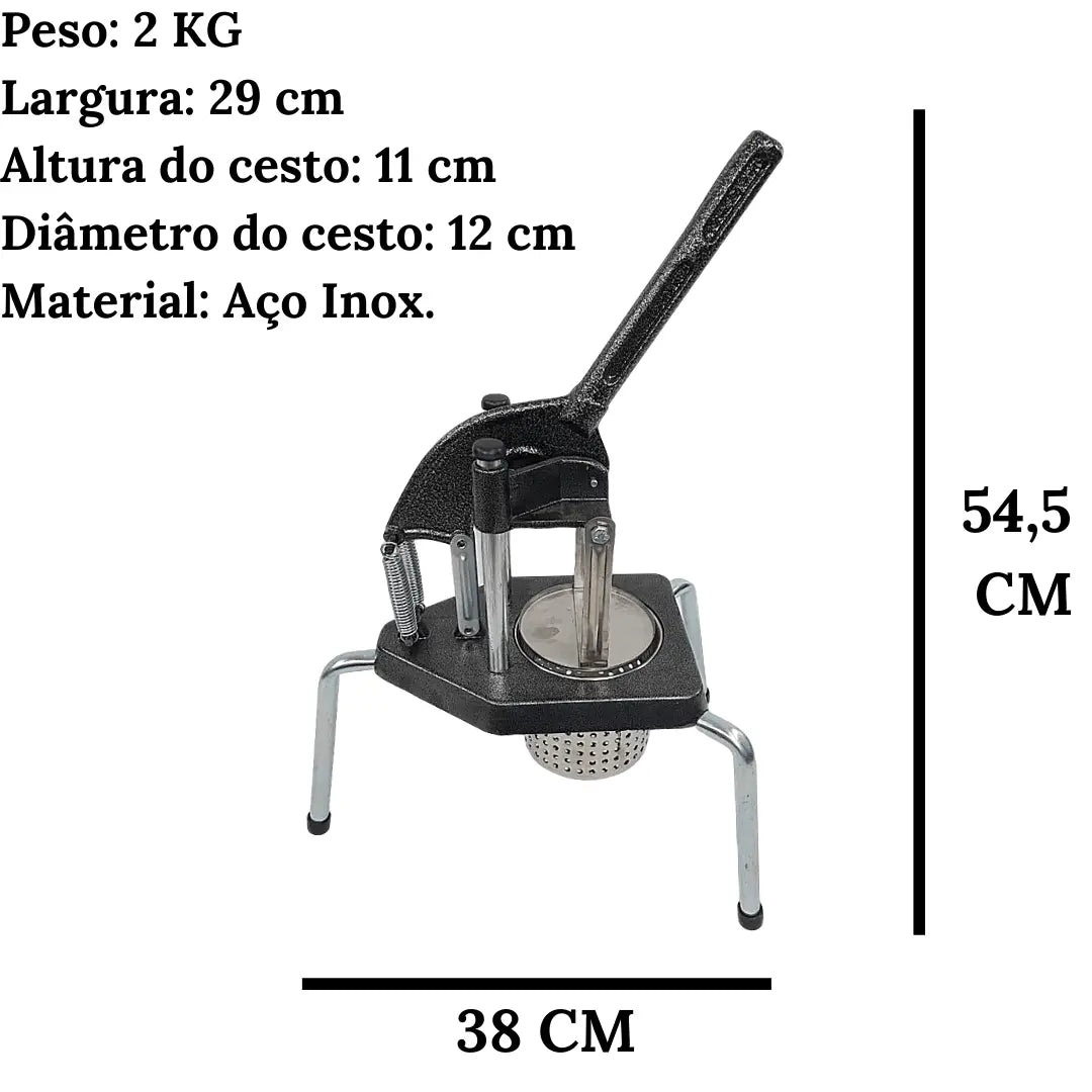 Amassador Espremedor Manual Batata Médio Vitalex Vitalex
