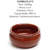 Cumbuca Paulista N°0 Bowl Barro Motta Servir 400ml