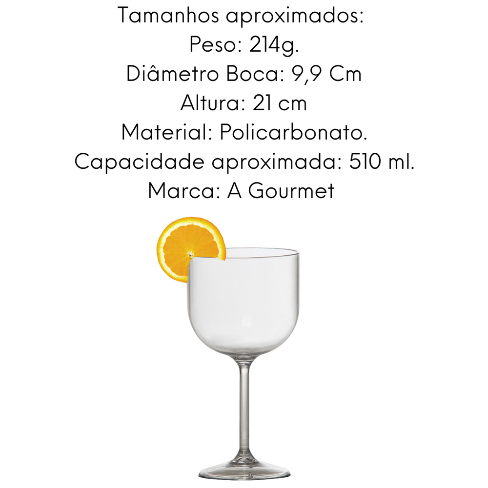 Taça Salut para Gin em Policarbonato 510 ml VemPlast