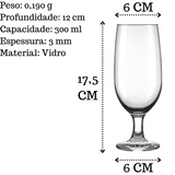 Taça Cerveja Floripa 300ml Vidro Nadir