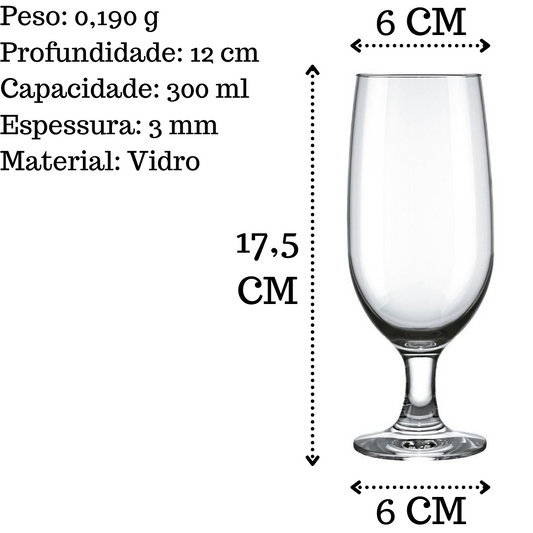 Taça Cerveja Floripa 300ml Vidro