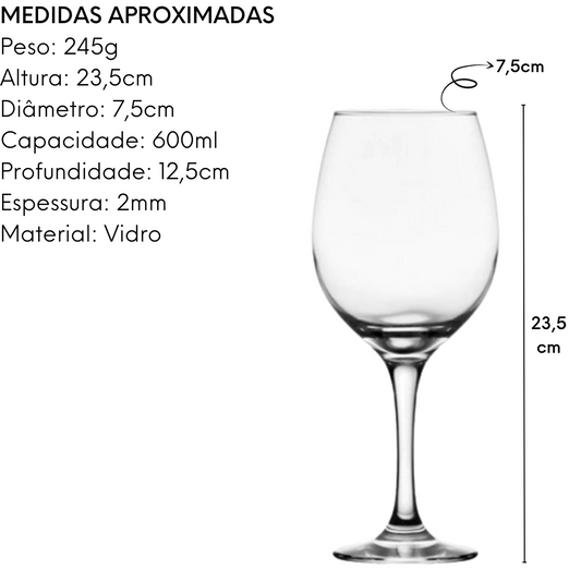 Taça Barone Degustação 600 ML