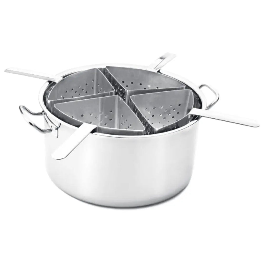 Espagueteira Inox com 4 Divisoes 10 Litros Hercules