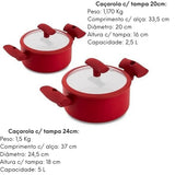 Conjunto de panelas Hercules 5 peças Hercules