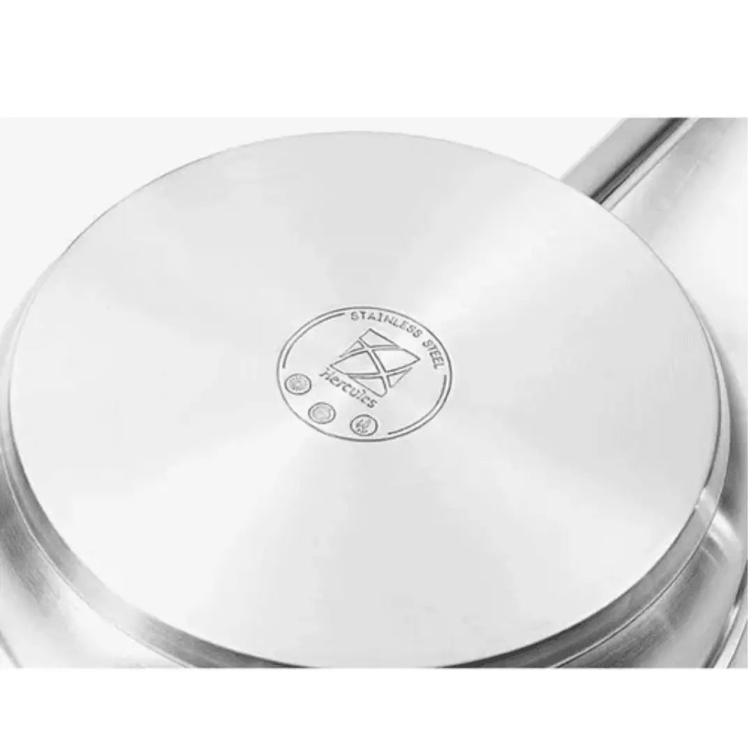 Frigideira Inox Aluminio Fundo Triplo C/ Cabo Hercules