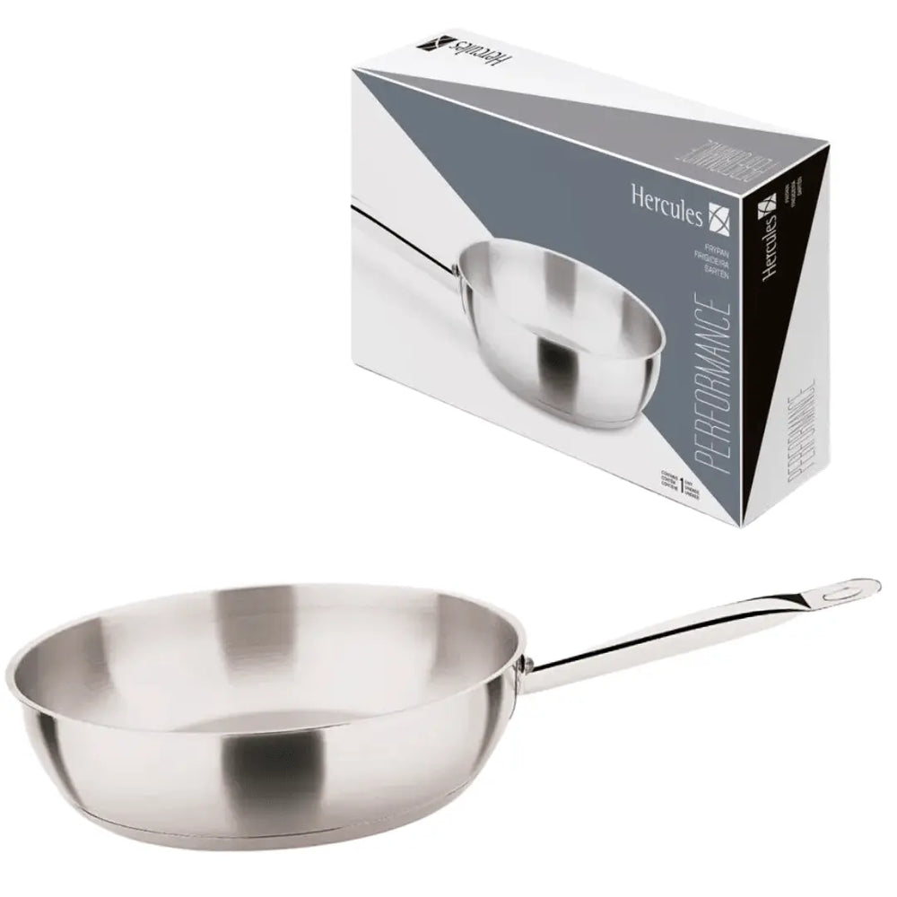 Frigideira Inox Aluminio Fundo Triplo C/ Cabo Hercules