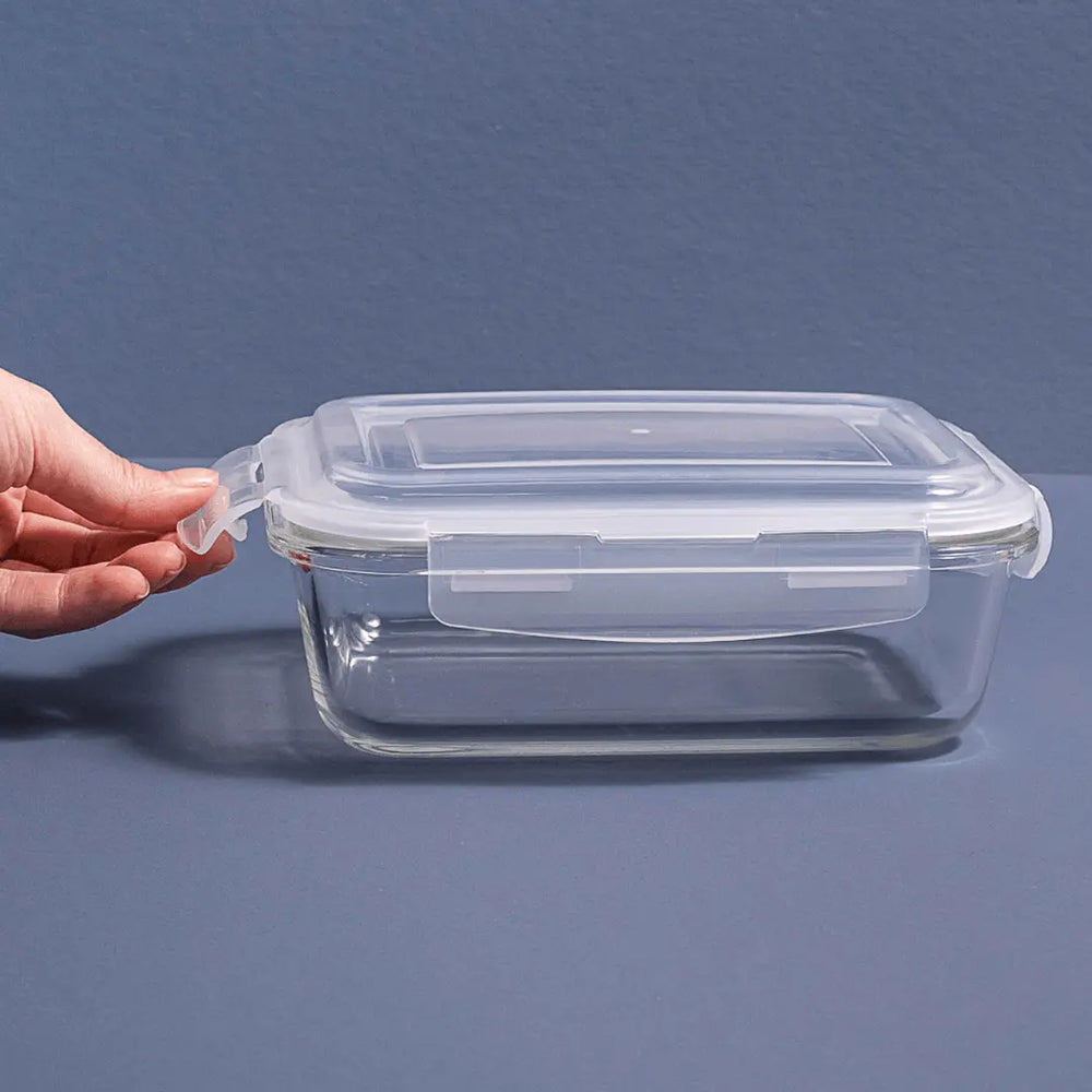 Pote Hermético Vidro Retangular Borosilicato 1,04l Oxford