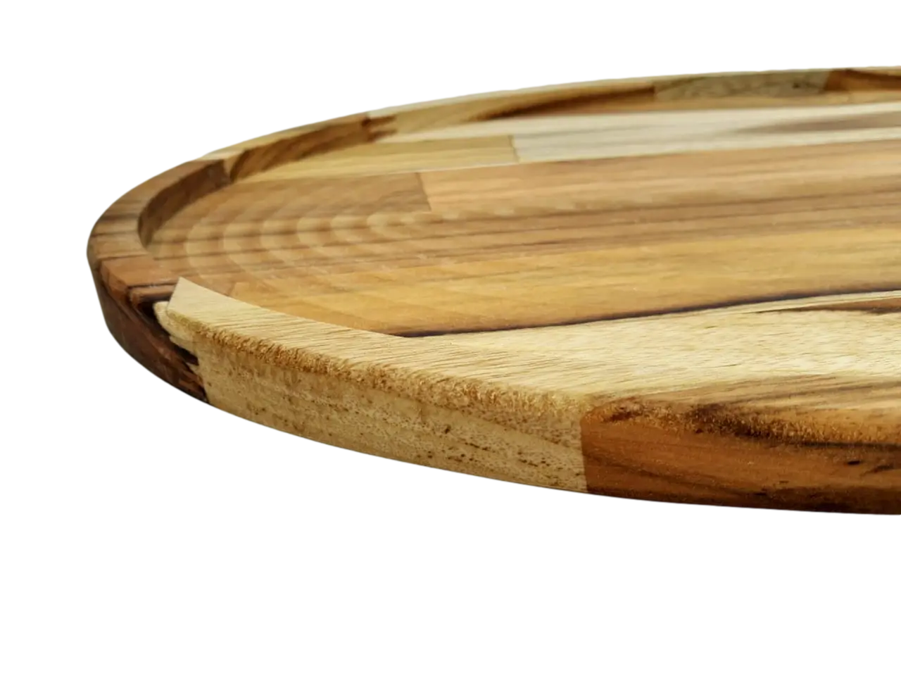Tabua Oval Rebaixada Madeira Teca A Gourmet