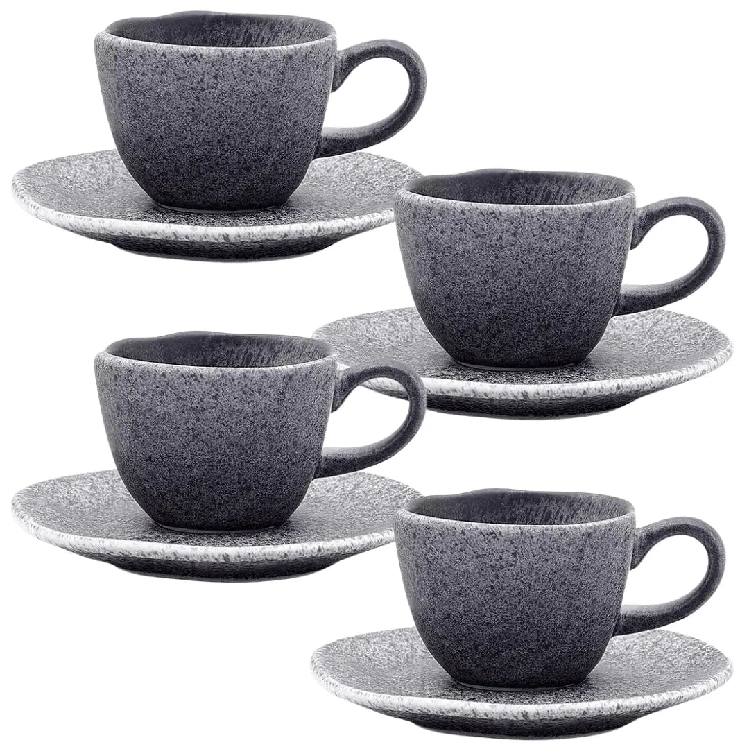 Xicara Cha C/ Pires 200ml Linha Ryo Granito Oxford Oxford