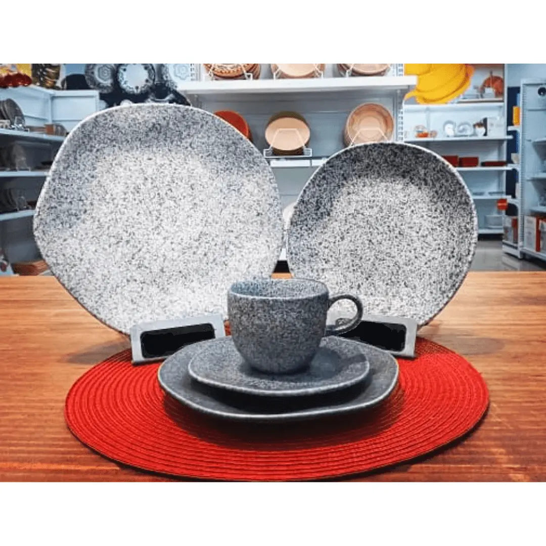 Xicara Cha C/ Pires 200ml Linha Ryo Granito Oxford Oxford