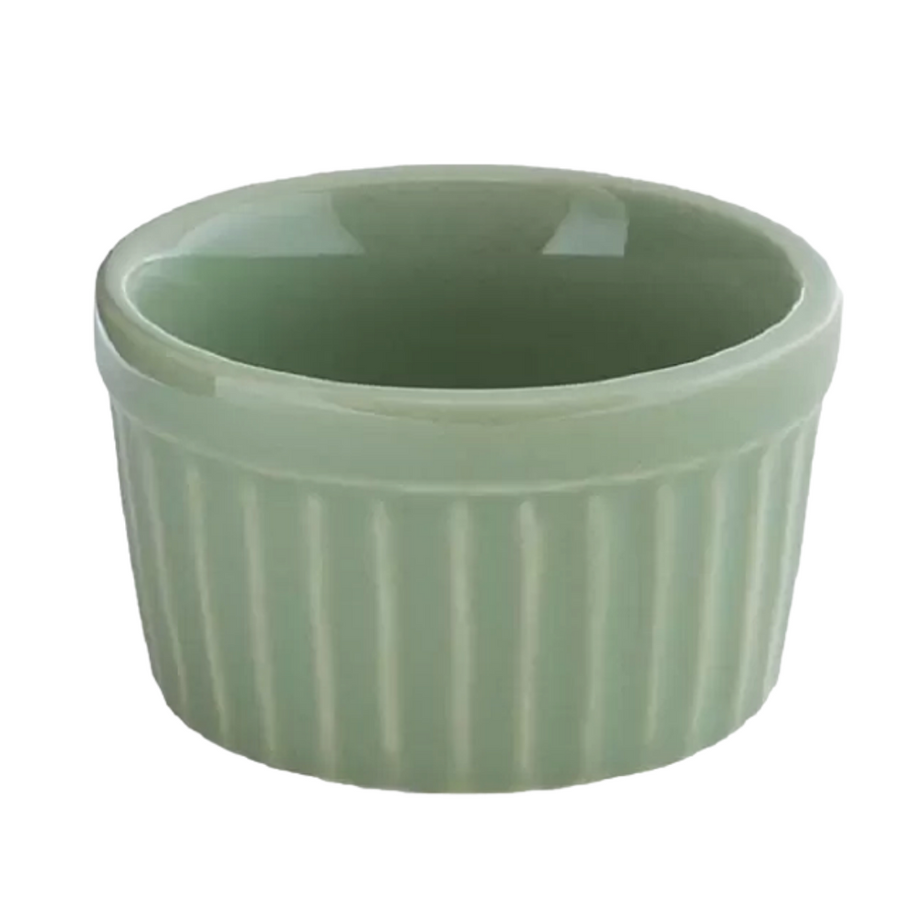 Ramekim de 200 ML Verde Claro Canelado BelaVista