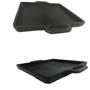 Bifeteira Quadrada Lisa 20cm C/ Alça RIG