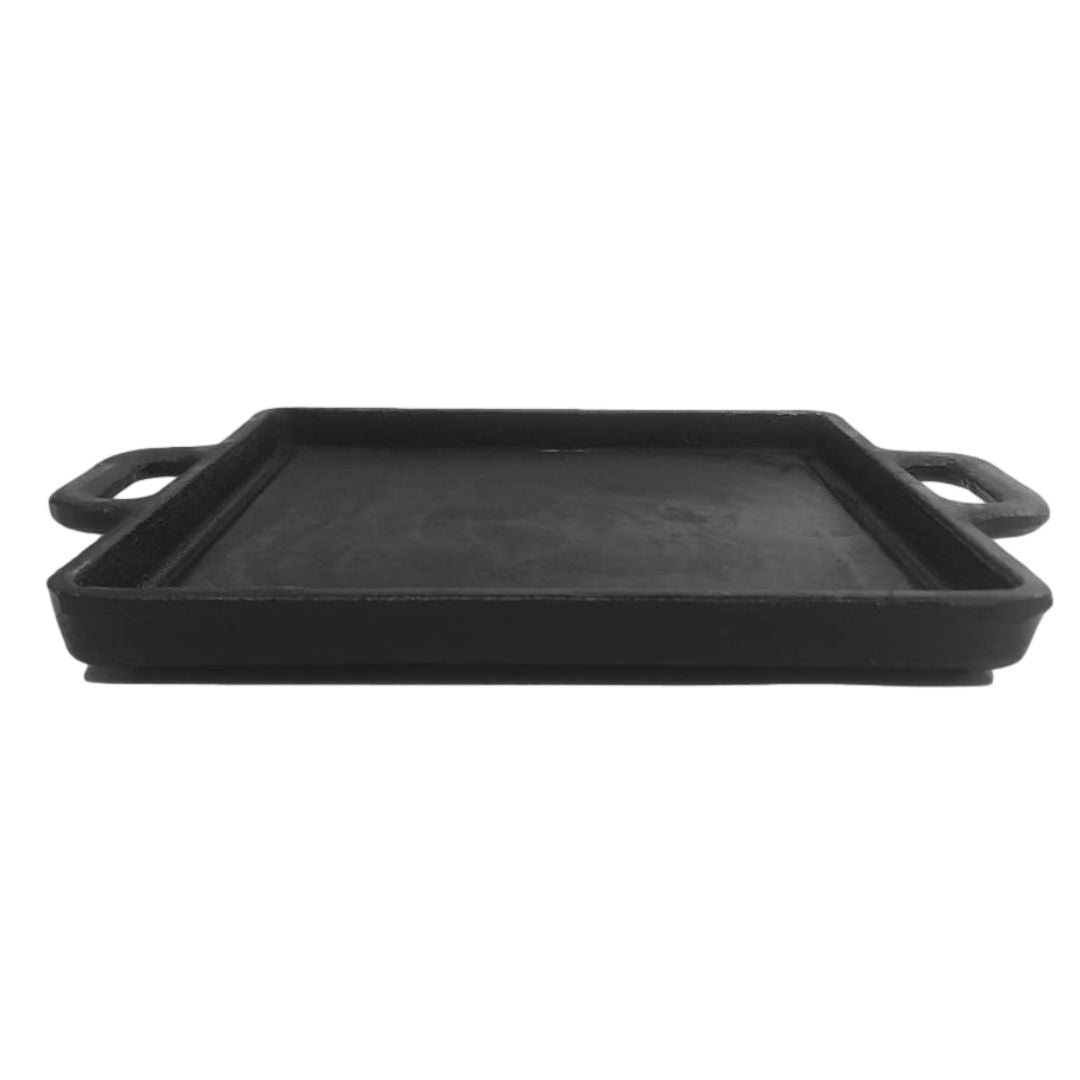 Bifeteira Quadrada Lisa 20cm C/ Alça RIG
