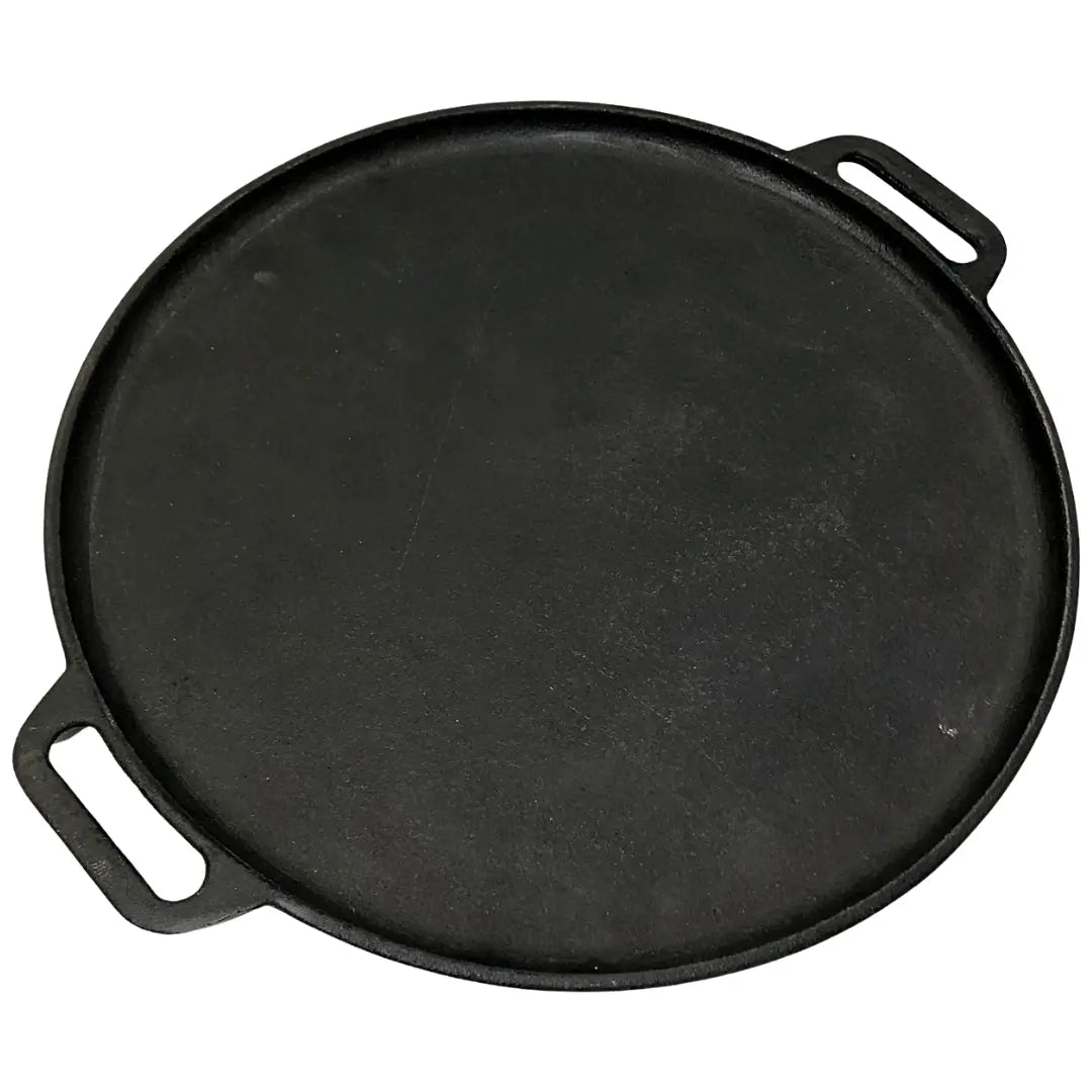 Bifeteira Chapa Redonda Lisa 30cm Em Ferro Fundido RIG