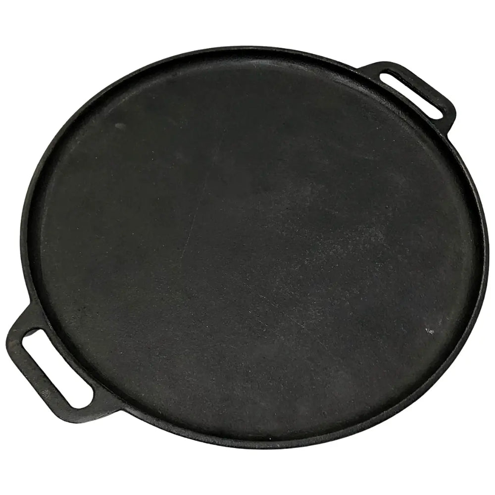 Bifeteira Chapa Redonda Lisa 30cm Em Ferro Fundido RIG