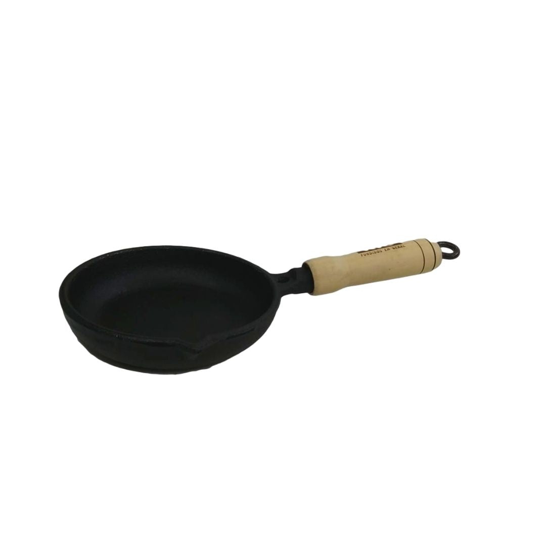 Chapa Ferro Fundido Cabo Madeira 15 Cm RIG