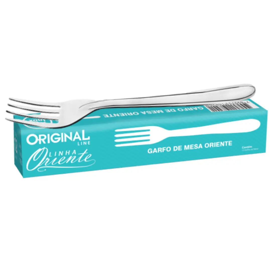 Garfo de mesa Oriente em Aço Inox com 18 cm. Oriente