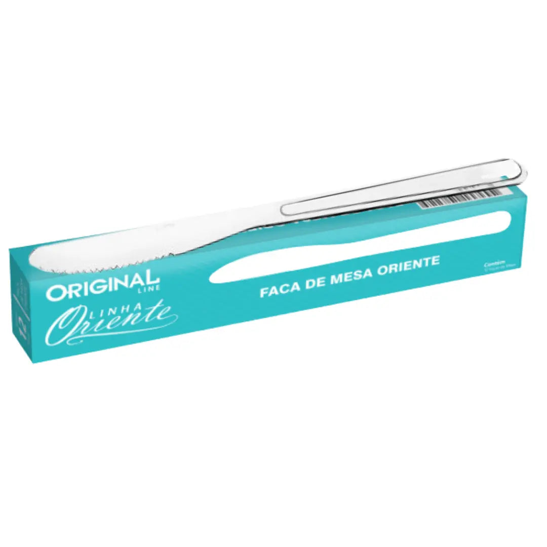 Faca de mesa Oriente em Aço Inox com 17 cm. Oriente
