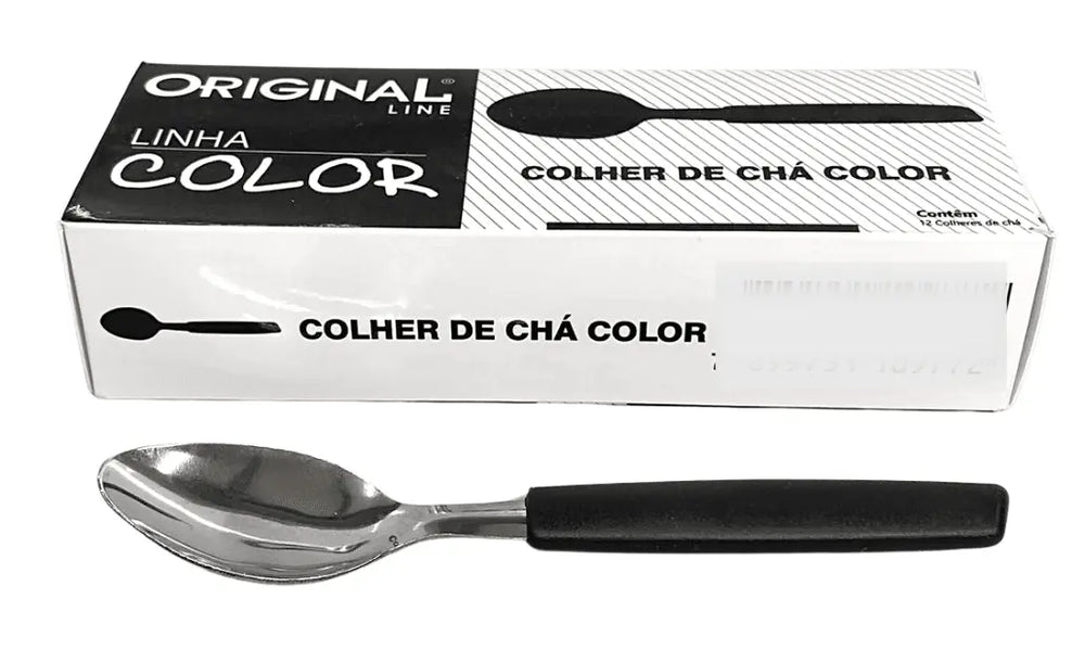 Colher Chá Color Preto Original