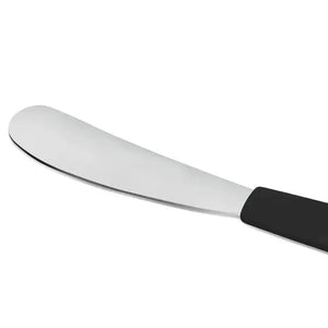 Mini Espatula Inox Cabo Plastico Preto Manteiga Original