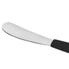 Mini Espatula Inox Cabo Plastico Preto Manteiga Original