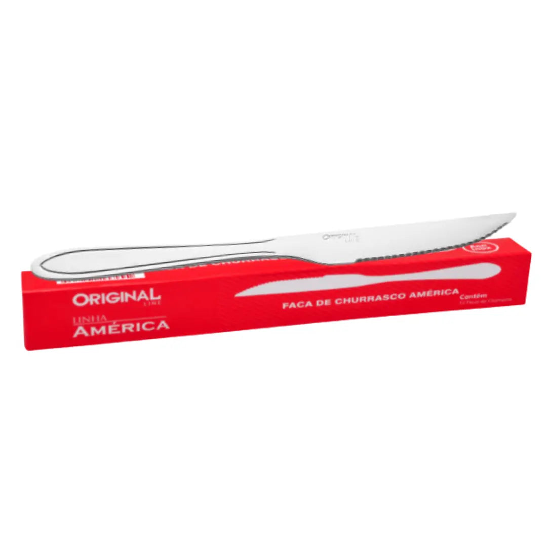 Faca de Churrasco América Aço Inox América